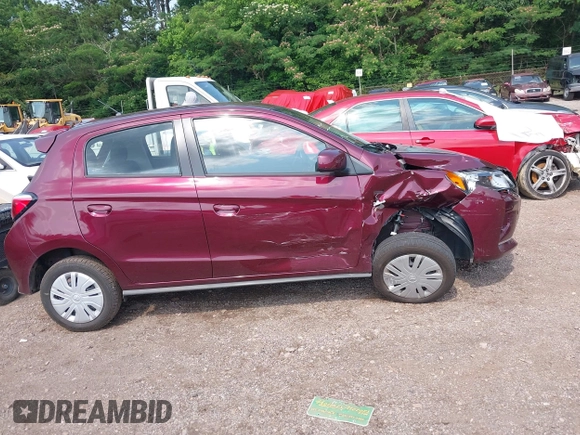 2024 Mitsubishi Mirage ES z VIN ML32AUHJ0RH024469, wystawiony jako IAAI lot #42394732 z przebiegiem 12 869 mil mil oraz . Historia ofert i sprzedaży dostępna na DreamBid. Obrazek 13.