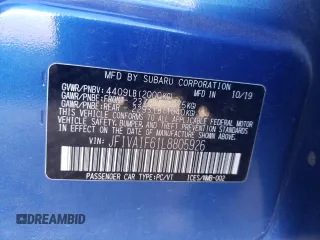 2020 Subaru WRX Limited with VIN JF1VA1F61L8805926, listed as a Copart auction lot 76290274 with 37,826 mi miles and Salvage Title. Bid and sale history available at carsss.com. Image 12.