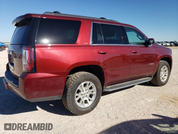 2019 GMC Yukon SLT Standard Edition with VIN 1GKS2DKC7KR319416, listed as a Copart auction lot 80272194 with 53,848 mi miles and Salvage Title. Bid and sale history available at carsss.com. Image 3.