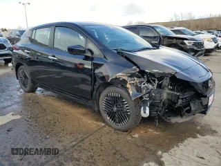 2025 Nissan LEAF SV Plus with VIN 1N4CZ1CV5SC563701, listed as a Copart auction lot 46543415 with 956 mi miles and Salvage Title. Bid and sale history available at carsss.com. Image 4.