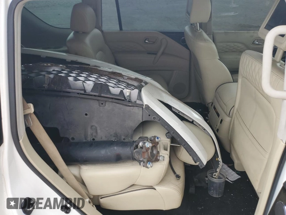 2018 Infiniti QX80 with VIN JN8AZ2NE9J9191221, listed as a Copart auction lot 52523615 with 114,002 mi miles and Salvage Title. Bid and sale history available at carsss.com. Image 11.