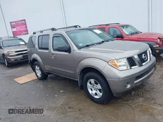 2005 Nissan Pathfinder SE with VIN 5N1AR18WX5C779157, listed as a IAAI auction lot 40363768 with 172,167 mi miles and . Bid and sale history available at DreamBid. Image 1.