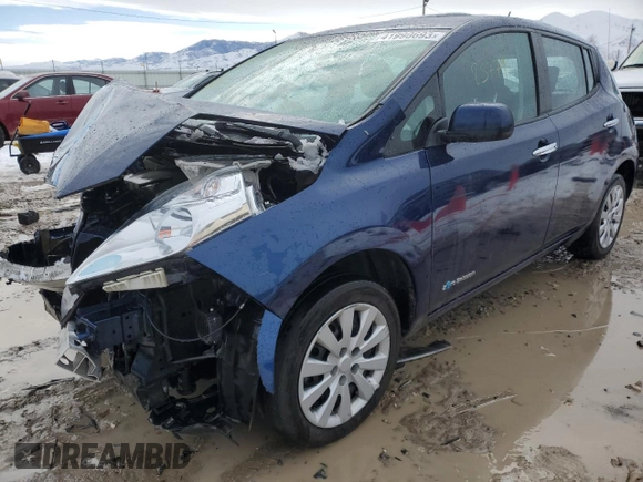 2016 Nissan LEAF S with VIN 1N4AZ0CP4GC307172, listed as a Copart auction lot 41990693 with 83,779 mi miles. Bid and sale history available at carsss.com. Image 1.