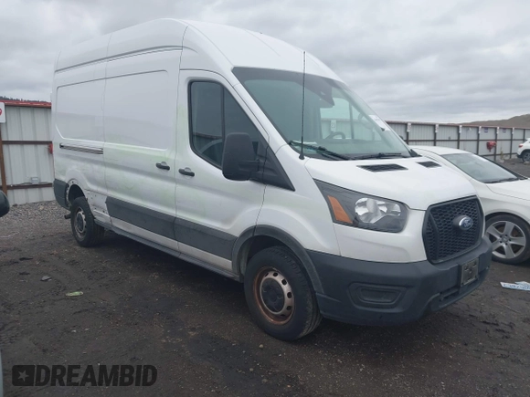 2021 Ford Transit Cargo with VIN 1FTBR1X83MKA49560, listed as a IAAI auction lot 41657997 with 44,518 mi miles and . Bid and sale history available at DreamBid. Image 1.