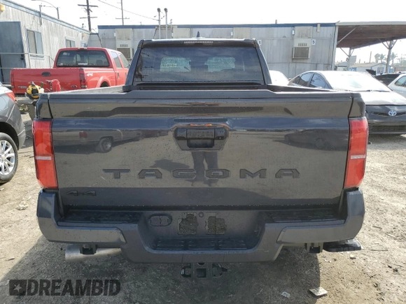 2025 Toyota Tacoma SR with VIN 3TMLB5JNXSM095729, listed as a Copart auction lot 46190185 with 921 mi miles and Salvage Title. Bid and sale history available at DreamBid. Image 6.