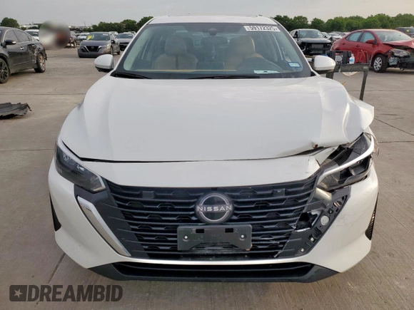 2024 Nissan Sentra SV with VIN 3N1AB8CV4RY359118, listed as a Copart auction lot 59172325 with 12,667 mi miles and Salvage title. Bid and sale history available at DreamBid. Image 5.