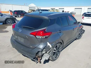 2020 Nissan Kicks SV with VIN 3N1CP5CV0LL550449, listed as a IAAI auction lot 41654345 with 71,297 mi miles. Bid and sale history available at carsss.com. Image 4.