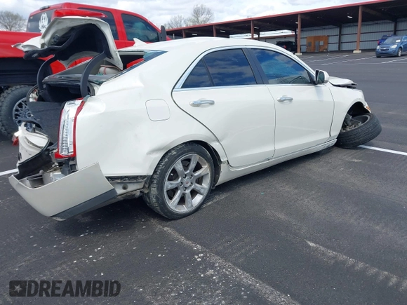 2013 Cadillac ATS Performance with VIN 1G6AC5S32D0145128, listed as a IAAI auction lot 41828380 with 117,321 mi miles and . Bid and sale history available at carsss.com. Image 4.