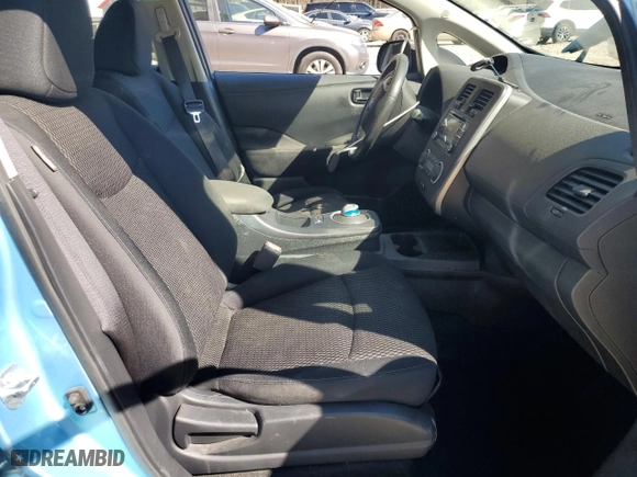 2015 Nissan LEAF SV with VIN 1N4AZ0CPXFC329546, listed as a Copart auction lot 46837215 with 105,960 mi miles and Salvage Title. Bid and sale history available at carsss.com. Image 7.