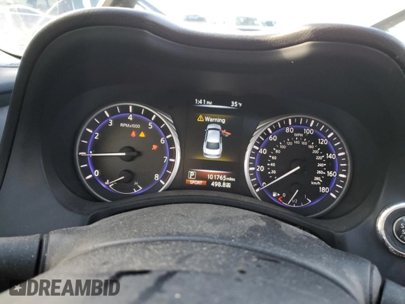 2017 Infiniti Q50 2.0t Premium with VIN JN1CV7AR6HM680529, listed as a Copart auction lot 86398934 with 101,765 mi miles and Salvage Title. Bid and sale history available at carsss.com. Image 9.