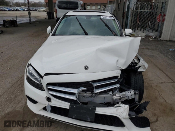 2021 Mercedes-Benz C 300 with VIN W1KWF8EBXMR629550, listed as a Copart auction lot 52922455 with 54,660 mi miles and Clean Title. Bid and sale history available at carsss.com. Image 5.