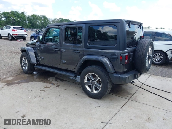 2022 Jeep Wrangler Unlimited Sahara Altitude z VIN 1C4HJXEG6NW103779, wystawiony jako IAAI lot #42563826 z przebiegiem 79 315 mil mil oraz . Historia ofert i sprzedaży dostępna na DreamBid. Obrazek 3.