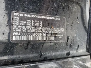 2014 BMW 3 Series 328d with VIN WBA3D3C56EF099466, listed as a Copart auction lot 45144095 with 118,533 mi miles and Clean Title. Bid and sale history available at carsss.com. Image 12.