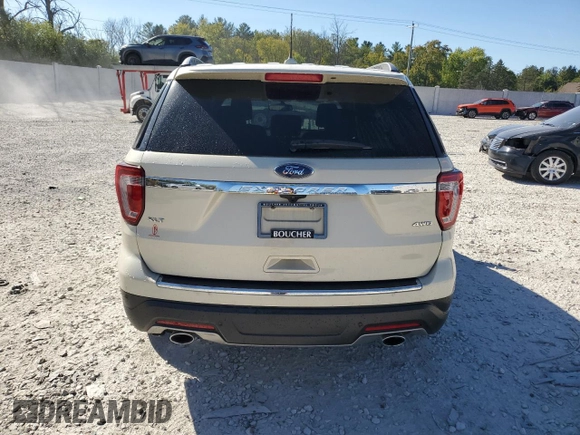 2018 Ford Explorer XLT with VIN 1FM5K8D86JGA12639, listed as a Copart auction lot 73129064 with 124,964 mi miles and Salvage Title. Bid and sale history available at DreamBid. Image 6.
