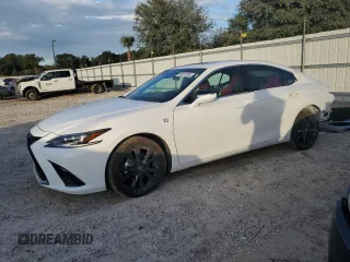 2025 Lexus ES with VIN 58AJZ1B18SU187834, listed as a Copart auction lot 83872754 with 8,629 mi miles and Salvage Title. Bid and sale history available at carsss.com. Image 1.