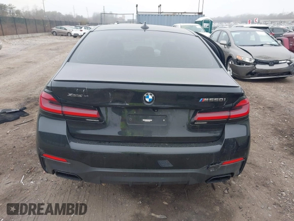 2022 BMW 5 Series M550i xDrive z VIN WBA13BK01NCH76521, wystawiony jako IAAI lot #41904437 z przebiegiem Nie podano mil oraz . Historia ofert i sprzedaży dostępna na DreamBid. Obrazek 17.