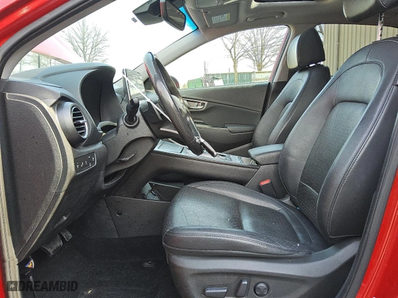 2021 Hyundai Kona Electric Ultimate with VIN KM8K53AG2MU131884, listed as a Copart auction lot 47848645 with 62,721 mi miles and Clean Title. Bid and sale history available at carsss.com. Image 7.