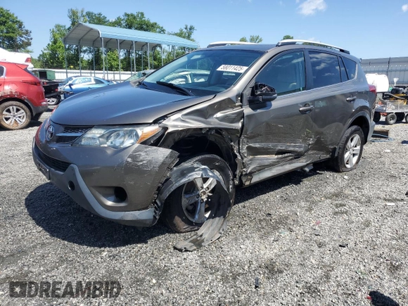 2013 Toyota RAV4 XLE with VIN 2T3RFREV6DW125021, listed as a Copart auction lot 58011425 with 167,139 mi miles and Salvage title. Bid and sale history available at DreamBid. Image 1.