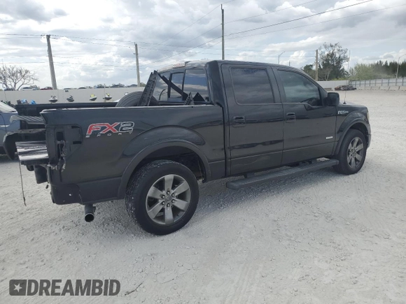 2013 Ford F-150 XL with VIN 1FTFW1CT9DFA58163, listed as a Copart auction lot 52602525 with 213,407 mi miles and Salvage Title. Bid and sale history available at carsss.com. Image 3.
