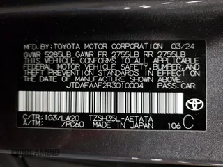 2024 Toyota Crown Platinum with VIN JTDAFAAF2R3010004, listed as a Copart auction lot 79847614 with 1,215 mi miles and Salvage Title. Bid and sale history available at carsss.com. Image 13.