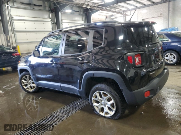 2017 Jeep Renegade Altitude with VIN ZACCJBBB5HPE62774, listed as a Copart auction lot 58031455 with 118,280 mi miles and Salvage title. Bid and sale history available at DreamBid. Image 2.