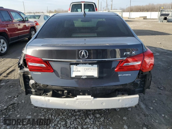 2016 Acura RLX Tech Pkg with VIN JH4KC1F52GC001103, listed as a Copart auction lot 78861763 with 73,060 mi miles and Non Repairable. Bid and sale history available at carsss.com. Image 6.