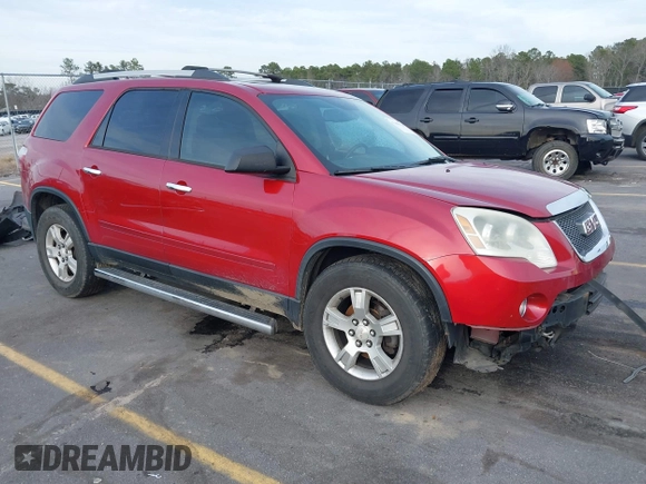 2012 GMC Acadia SLE with VIN 1GKKVPED4CJ164482, listed as a IAAI auction lot 41486226 with 183,798 mi miles. Bid and sale history available at carsss.com. Image 1.