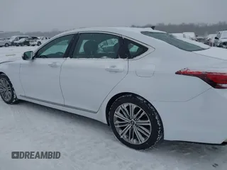 2018 Genesis G80 3.8L with VIN KMHGN4JE7JU253100, listed as a IAAI auction lot 41322591 with 76,266 mi miles. Bid and sale history available at carsss.com. Image 14.