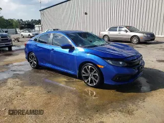 2019 Honda Civic Sport with VIN 2HGFC2F80KH521441, listed as a Copart auction lot 52235145 with 104,604 mi miles and Salvage title. Bid and sale history available at DreamBid. Image 13.