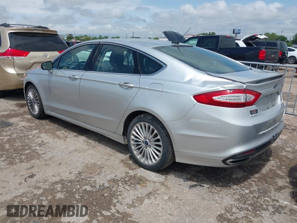 2014 Ford Fusion Titanium with VIN 3FA6P0K99ER181842, listed as a IAAI auction lot 42093066 with 115,798 mi miles. Bid and sale history available at carsss.com. Image 3.