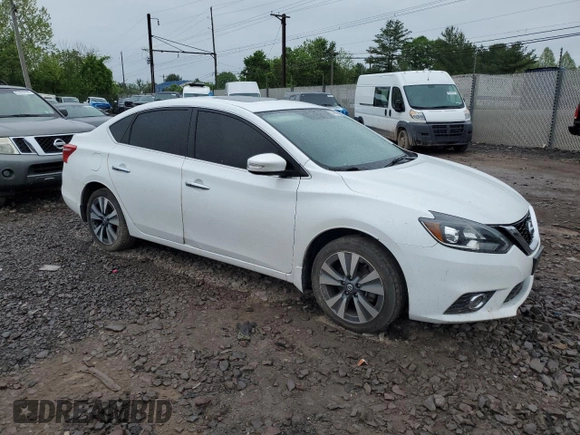 2018 Nissan Sentra S with VIN 3N1AB7AP8JY256044, listed as a Copart auction lot 55600075 with 58,963 mi miles and Salvage Title. Bid and sale history available at DreamBid. Image 4.