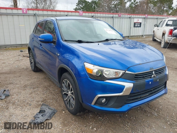 2016 Mitsubishi Outlander Sport 2.4 ES with VIN JA4AR3AW1GZ049271, listed as a IAAI auction lot 41722759 with 153,949 mi miles. Bid and sale history available at carsss.com. Image 1.