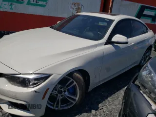 2020 BMW 4 Series 430i xDrive z VIN WBA4J3C0XLCE54173, wystawiony jako Copart lot #56389825 z przebiegiem Nie podano mil oraz Szkoda całkowita • Salvage title. Historia ofert i sprzedaży dostępna na DreamBid. Obrazek 1.
