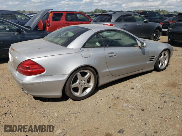 2003 Mercedes-Benz SL 500 z VIN WDBSK75F13F032092, wystawiony jako Copart lot #75596144 z przebiegiem 43 508 mil mil oraz Nie do naprawy • Non repairable. Historia ofert i sprzedaży dostępna na DreamBid. Obrazek 3.