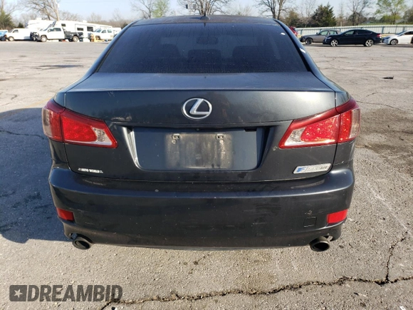 2011 Lexus IS 250 with VIN JTHBF5C2XB5134827, listed as a Copart auction lot 52330515 with 242,415 mi miles and Salvage Title. Bid and sale history available at DreamBid. Image 6.