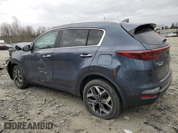 2020 Kia Sportage EX with VIN KNDPNCAC9L7766461, listed as a Copart auction lot 47603845 with 49,607 mi miles and Salvage title. Bid and sale history available at DreamBid. Image 2.