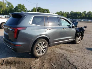 2021 Cadillac XT6 Premium Luxury with VIN 1GYKPDRS0MZ179863, listed as a Copart auction lot 62487704 with 0 mi miles and Salvage Title. Bid and sale history available at carsss.com. Image 3.