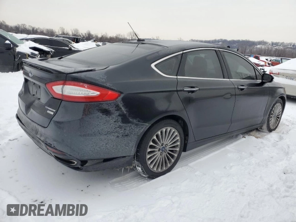 2014 Ford Fusion Titanium with VIN 3FA6P0K97ER382302, listed as a Copart auction lot 41668645 with 155,547 mi miles and Salvage Title. Bid and sale history available at carsss.com. Image 3.