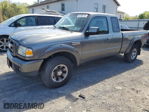 2007 Ford Ranger XL with VIN 1FTYR14U37PA45155, listed as a Copart auction lot 53780115 with 173,323 mi miles and Salvage Title. Bid and sale history available at carsss.com. Image 1.