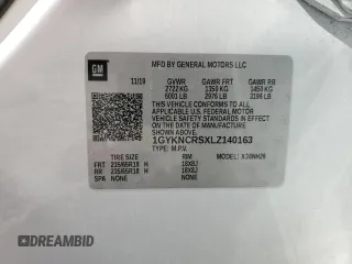 2020 Cadillac XT5 Premium Luxury FWD with VIN 1GYKNCRSXLZ140163, listed as a Copart auction lot 53324925 with 86,643 mi miles and Non repairable. Bid and sale history available at DreamBid. Image 15.