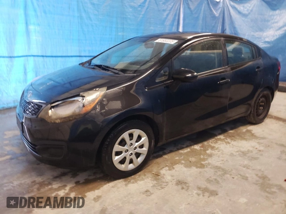 2013 Kia Rio LX with VIN KNADM4A31D6127488, listed as a Copart auction lot 51660205 with 77,357 mi miles and Salvage Title. Bid and sale history available at carsss.com. Image 1.