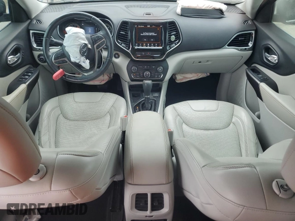 2019 Jeep Cherokee Limited with VIN 1C4PJLDX2KD308318, listed as a Copart auction lot 58499565 with 50,442 mi miles and Salvage title. Bid and sale history available at DreamBid. Image 8.