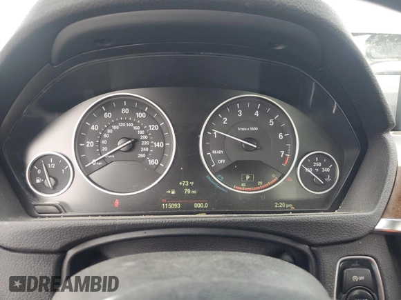 2015 BMW 4 Series 428i with VIN WBA3N3C57FK234685, listed as a Copart auction lot 52236575 with 115,093 mi miles and Salvage title. Bid and sale history available at DreamBid. Image 9.
