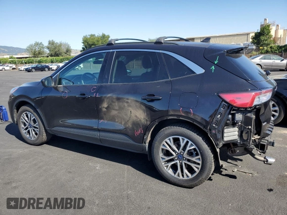 2021 Ford Escape SEL Hybrid with VIN 1FMCU9CZXMUA27278, listed as a Copart auction lot 55123635 with 46,930 mi miles and Salvage title. Bid and sale history available at DreamBid. Image 2.