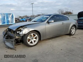 2006 Infiniti G35 Coupe with VIN JNKCV54E46M706101, listed as a Copart auction lot 44122465 with 173,430 mi miles and Salvage Title. Bid and sale history available at carsss.com. Image 1.