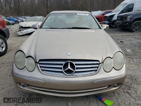 2004 Mercedes-Benz CLK 320 z VIN WDBTJ65JX4F102602, wystawiony jako Copart lot #48133485 z przebiegiem 143 166 mil mil oraz Szkoda całkowita • Salvage title. Historia ofert i sprzedaży dostępna na DreamBid. Obrazek 5.