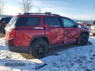 2021 GMC Acadia AT4 with VIN 1GKKNLLS9MZ167195, listed as a Copart auction lot 86845644 with 46,308 mi miles and Salvage Title. Bid and sale history available at DreamBid. Image 3.