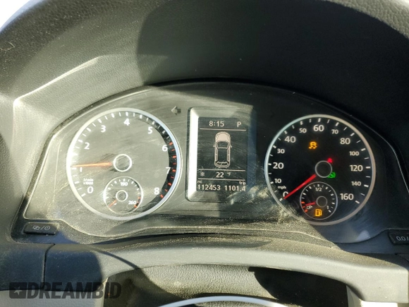 2013 Volkswagen Tiguan SEL with VIN WVGBV3AX3DW058934, listed as a Copart auction lot 44268365 with 112,453 mi miles and Salvage Title. Bid and sale history available at DreamBid. Image 9.