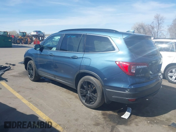 2021 Honda Pilot Special Edition with VIN 5FNYF6H2XMB024677, listed as a IAAI auction lot 41748498 with 42,249 mi miles and . Bid and sale history available at DreamBid. Image 3.