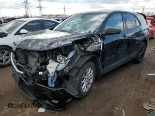 2019 Chevrolet Equinox LS with VIN 3GNAXSEVXKL253145, listed as a Copart auction lot 50736655 with 46,456 mi miles and Salvage Title. Bid and sale history available at DreamBid. Image 1.